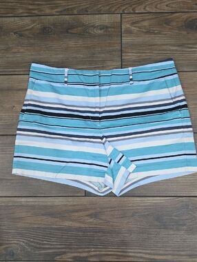 Ann Taylor size 12 Blue & White Striped  Shorts